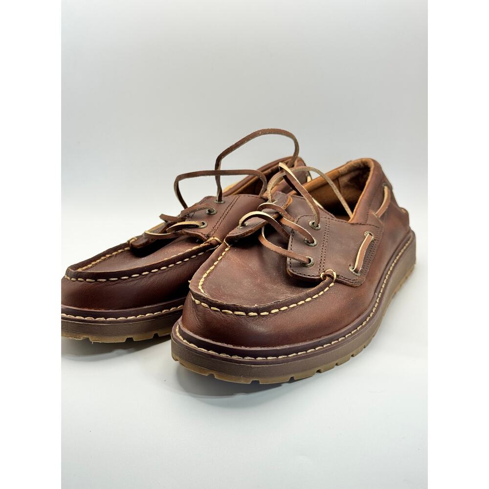 Size 5 - Sperry Lug 3-Eye Brown Leather Boat Shoes
